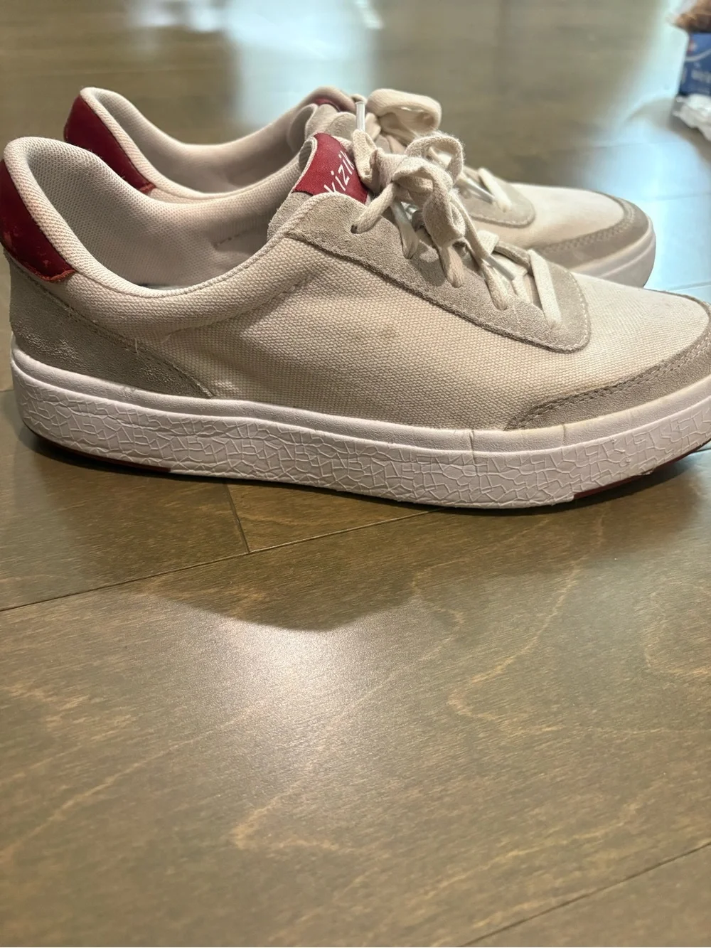 Kizik Prague Hands Free Sneakers Creme Brulee Crimson Women’s 9.5